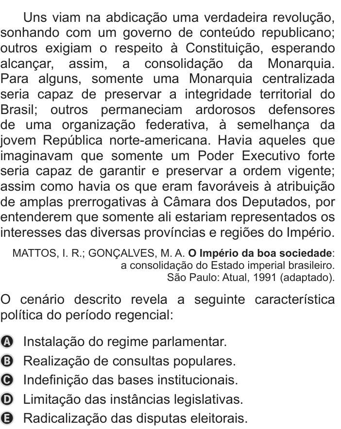 Questão 69 no caderno Azul do ENEM PPL 2019