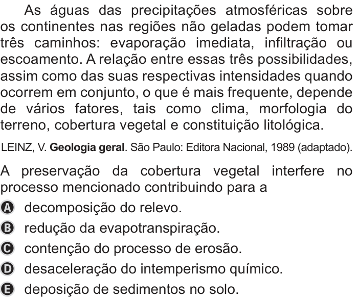 Questão 88 no caderno Azul do ENEM PPL 2019