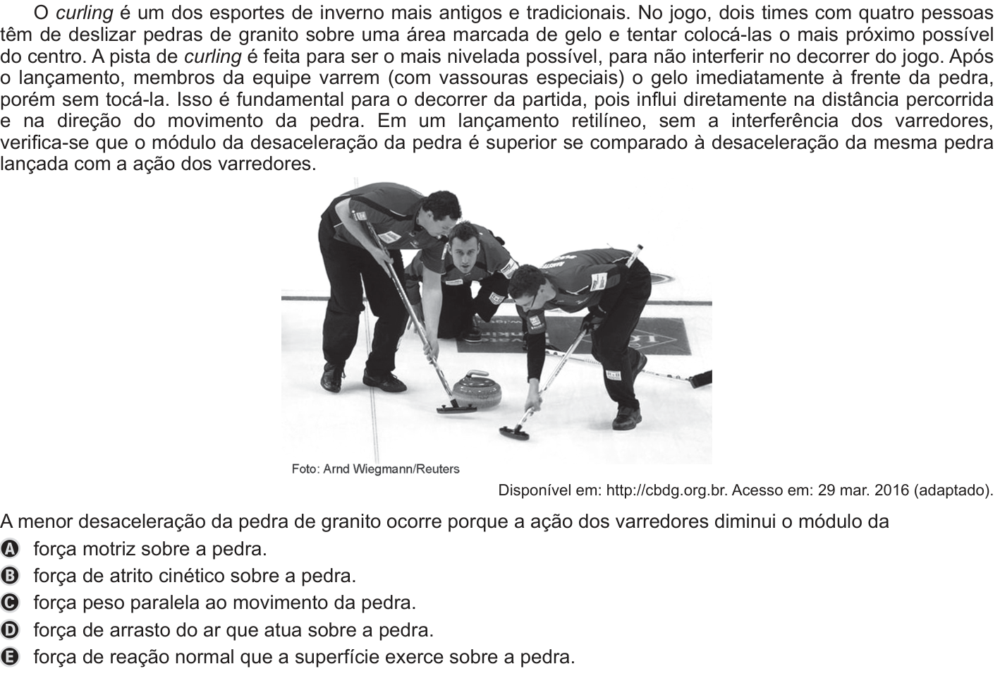 Questão 91 no caderno Azul do ENEM PPL 2019