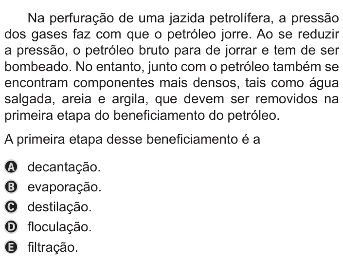 Questão 96 no caderno Azul do ENEM PPL 2019
