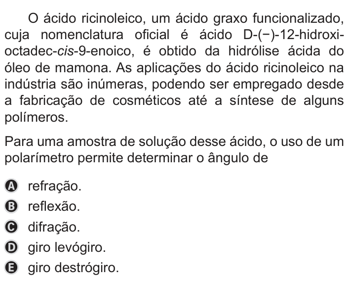 Questão 97 no caderno Azul do ENEM PPL 2019