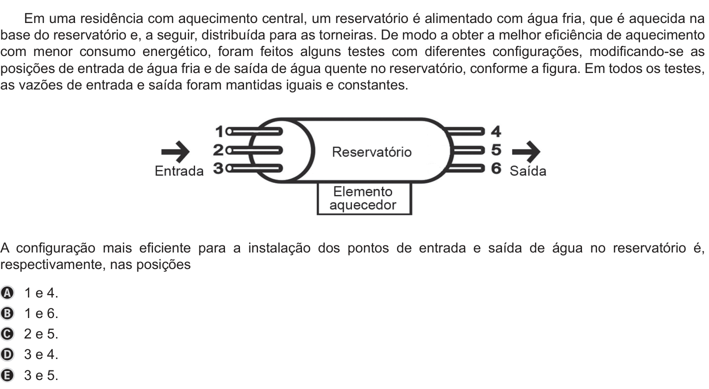 Questão 102 no caderno Azul do ENEM PPL 2019
