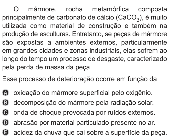 Questão 113 no caderno Azul do ENEM PPL 2019