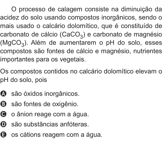 Questão 116 no caderno Azul do ENEM PPL 2019