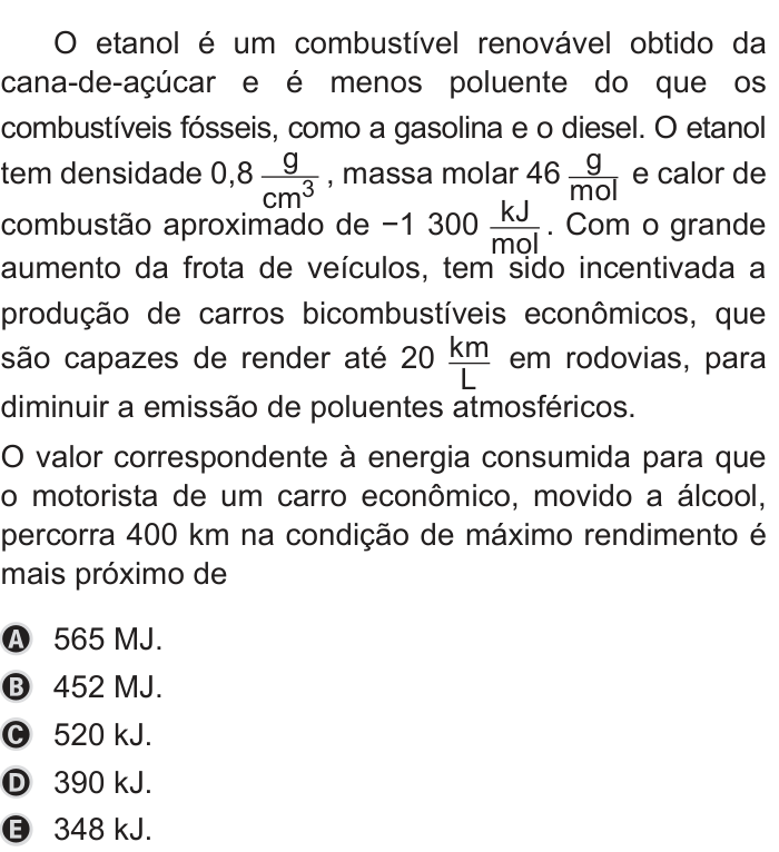 Questão 129 no caderno Azul do ENEM PPL 2019