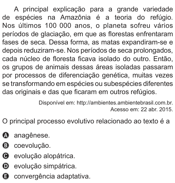 Questão 130 no caderno Azul do ENEM PPL 2019