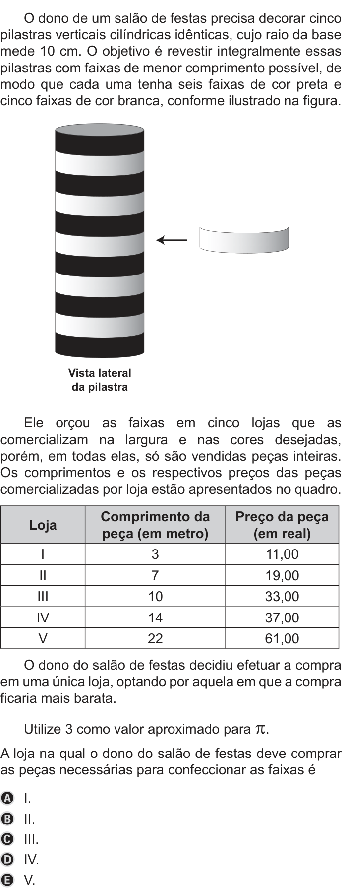 Questão 139 no caderno Azul do ENEM PPL 2019