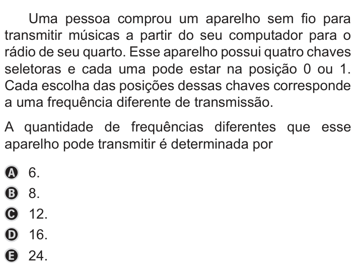 Questão 147 no caderno Azul do ENEM PPL 2019