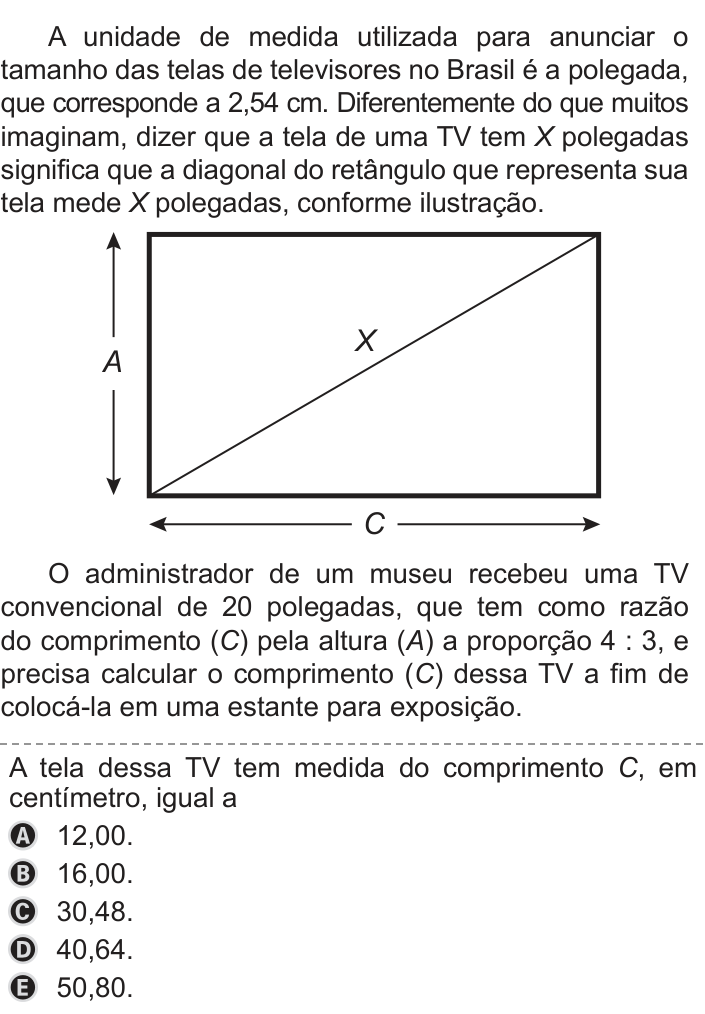 Questão 153 no caderno Azul do ENEM PPL 2019