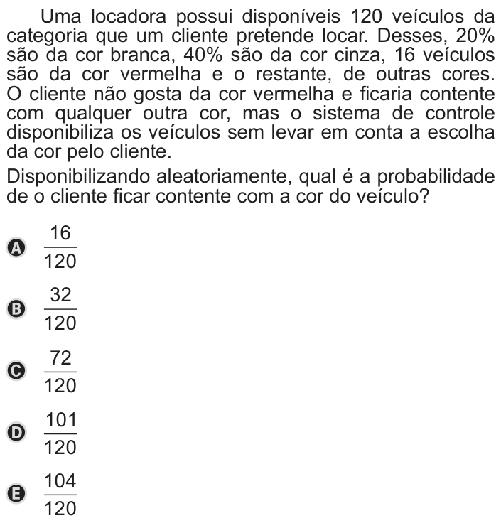 Questão 154 no caderno Azul do ENEM PPL 2019