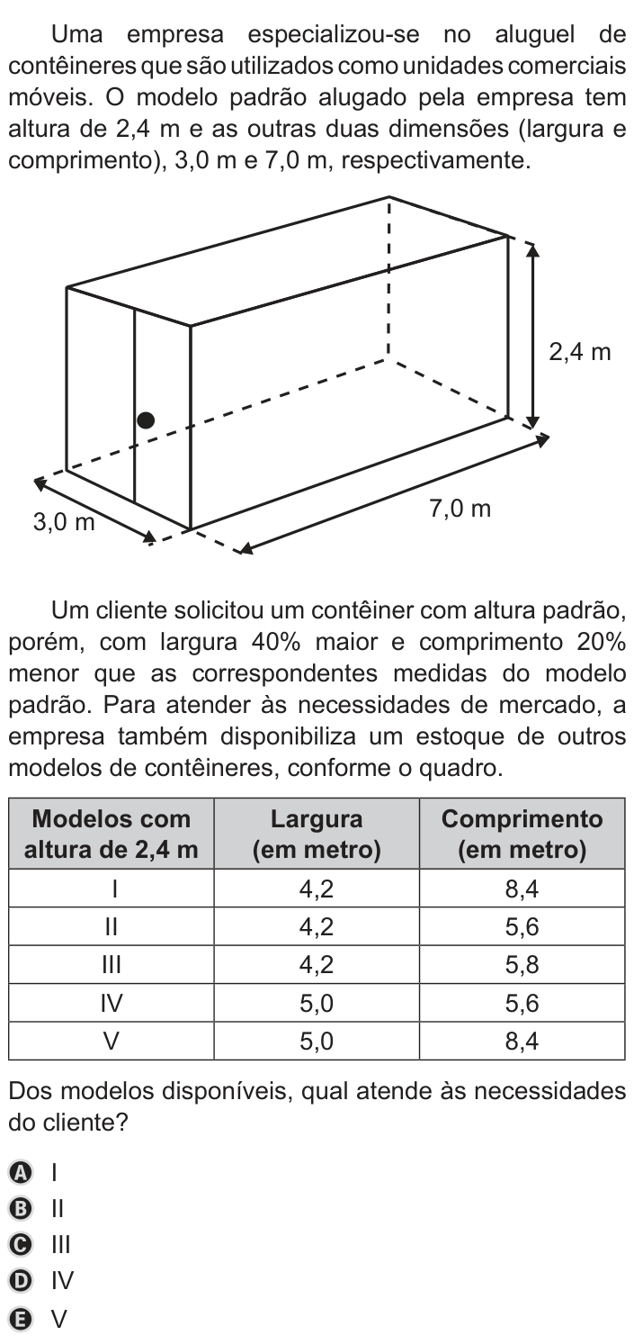 Questão 163 no caderno Azul do ENEM PPL 2019