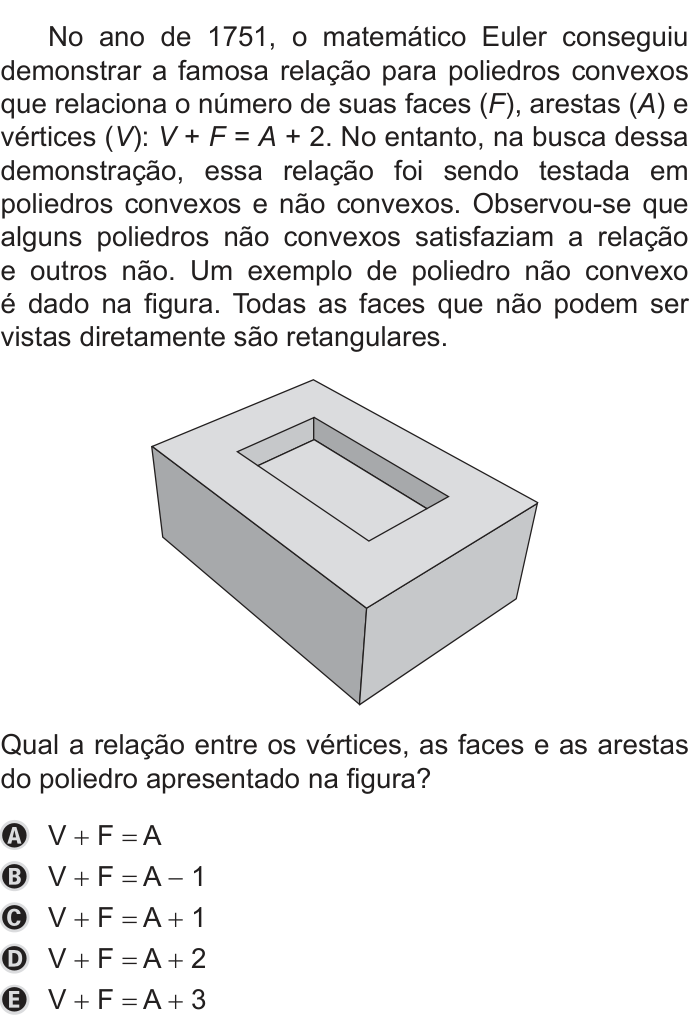 Questão 168 no caderno Azul do ENEM PPL 2019