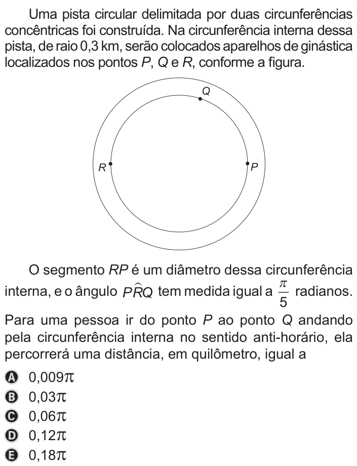 Questão 180 no caderno Azul do ENEM PPL 2019