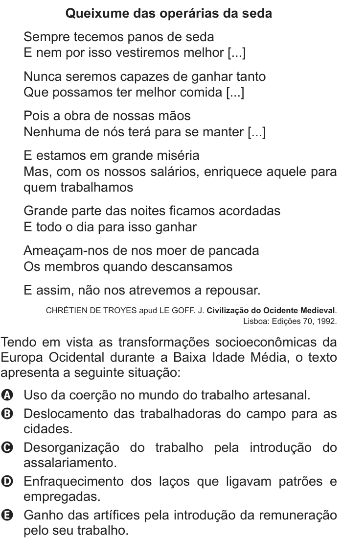 Questão 30 no caderno Branco do ENEM PPL 2013
