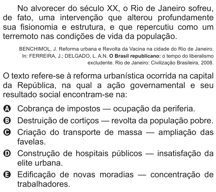 Questão 35 no caderno Branco do ENEM PPL 2013