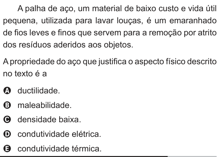 Questão 55 no caderno Branco do ENEM PPL 2013