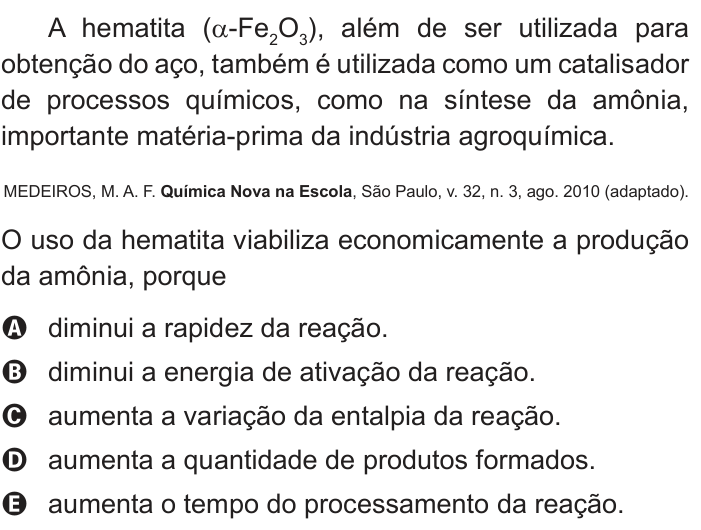 Questão 74 no caderno Branco do ENEM PPL 2013