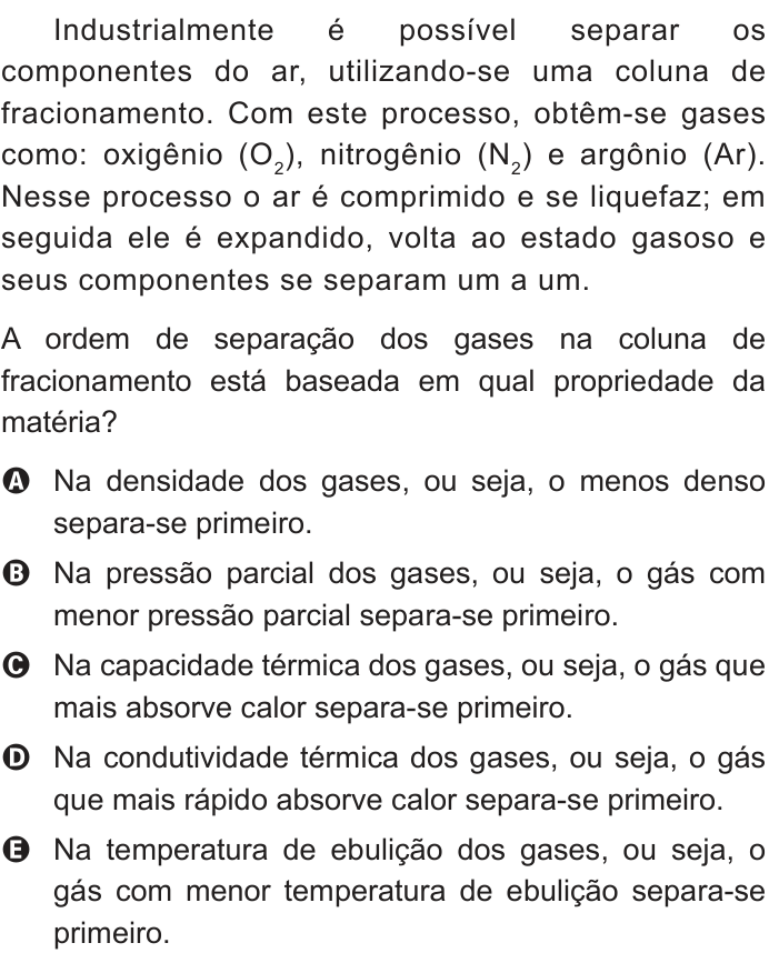 Questão 79 no caderno Branco do ENEM PPL 2013