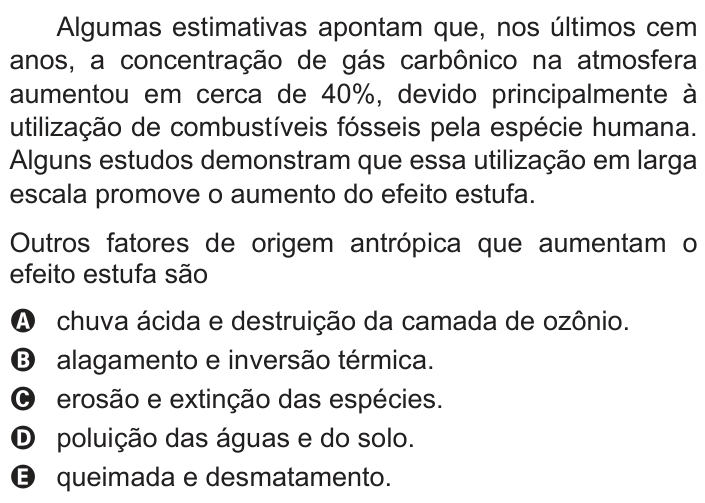 Questão 90 no caderno Branco do ENEM PPL 2013
