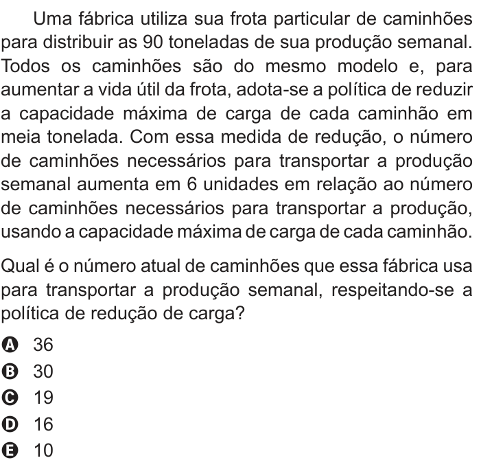 Questão 157 no caderno Cinza do ENEM PPL 2013