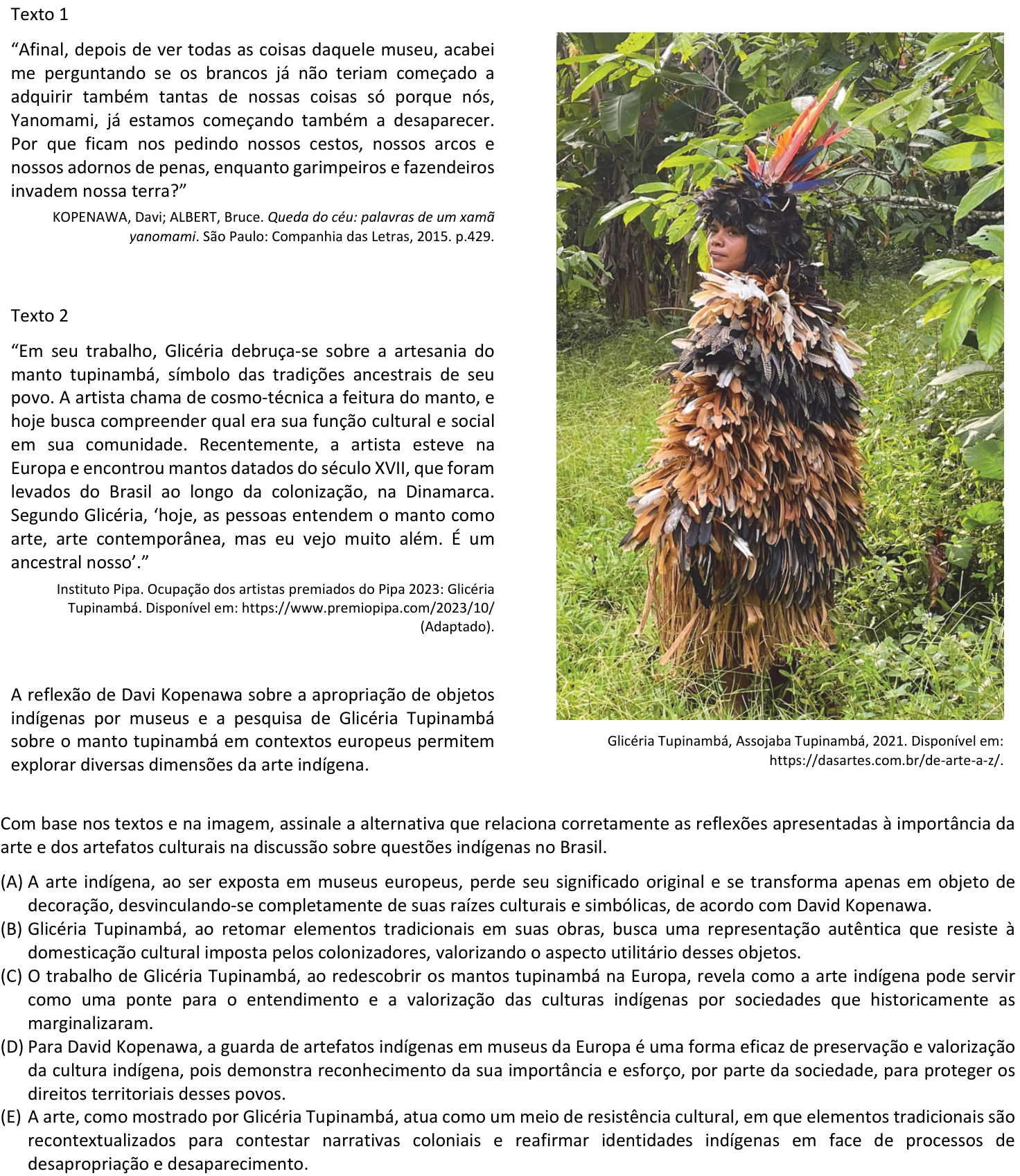 Questão 1 no caderno V1 da FUVEST 2025