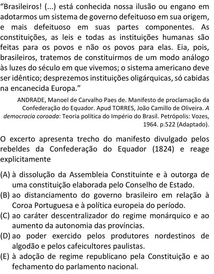 Questão 14 no caderno V1 da FUVEST 2025