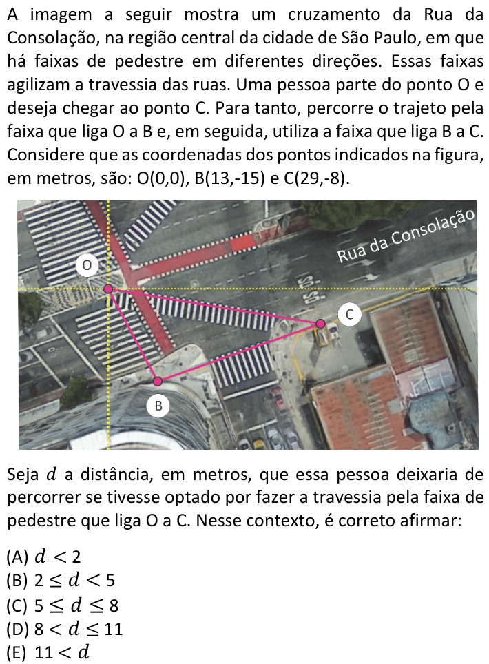 Questão 17 no caderno V1 da FUVEST 2025