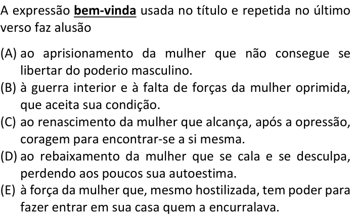 Questão 37 no caderno V1 da FUVEST 2025