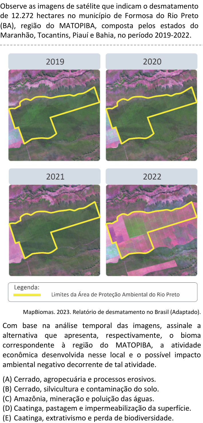 Questão 49 no caderno V1 da FUVEST 2025