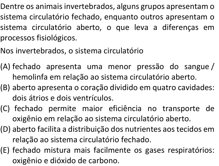 Questão 55 no caderno V1 da FUVEST 2025