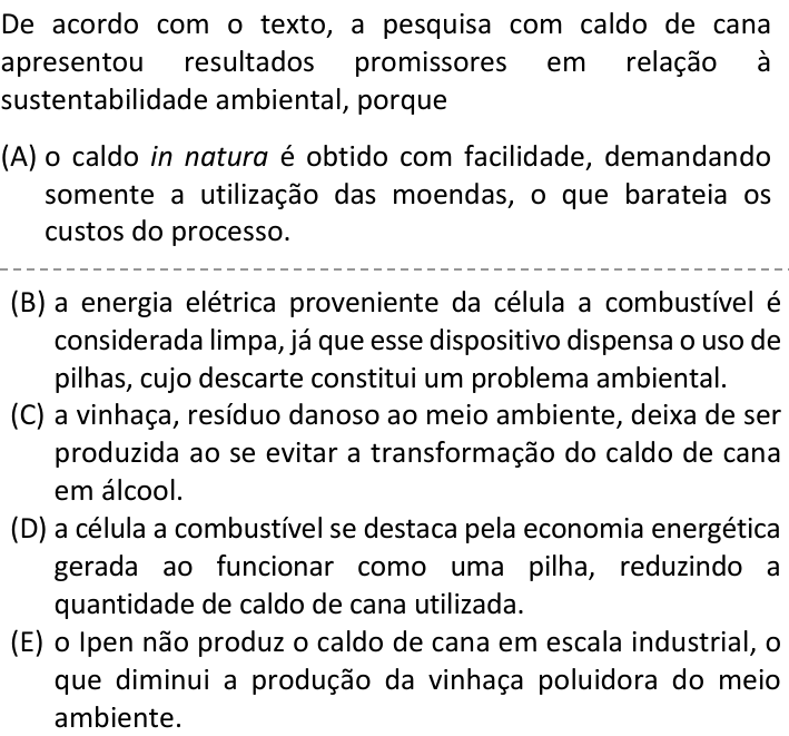 Questão 65 no caderno V1 da FUVEST 2025