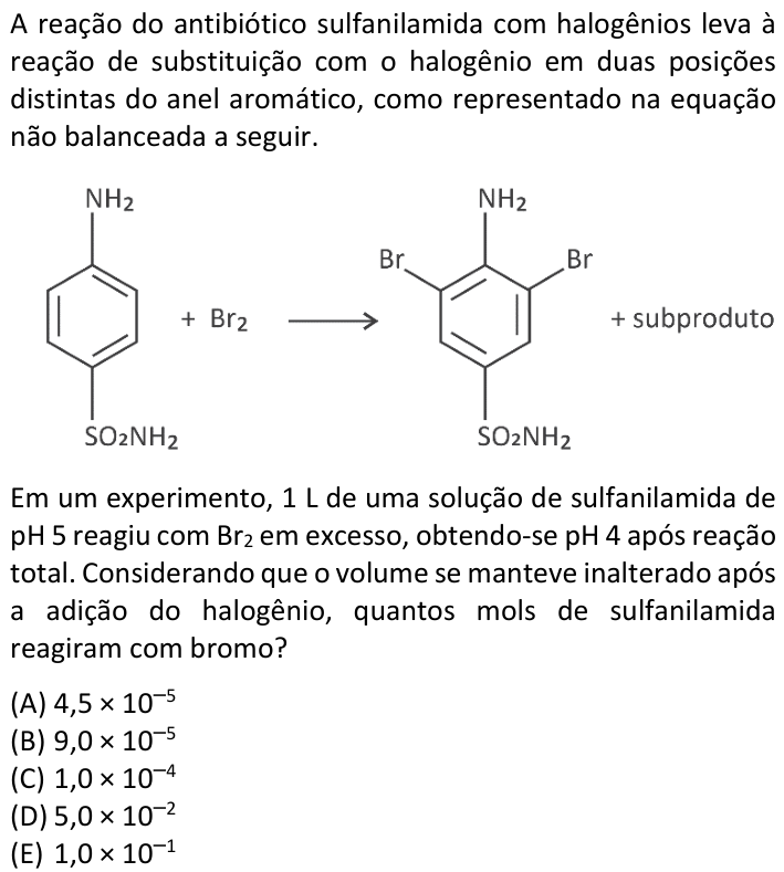 Questão 72 no caderno V1 da FUVEST 2025