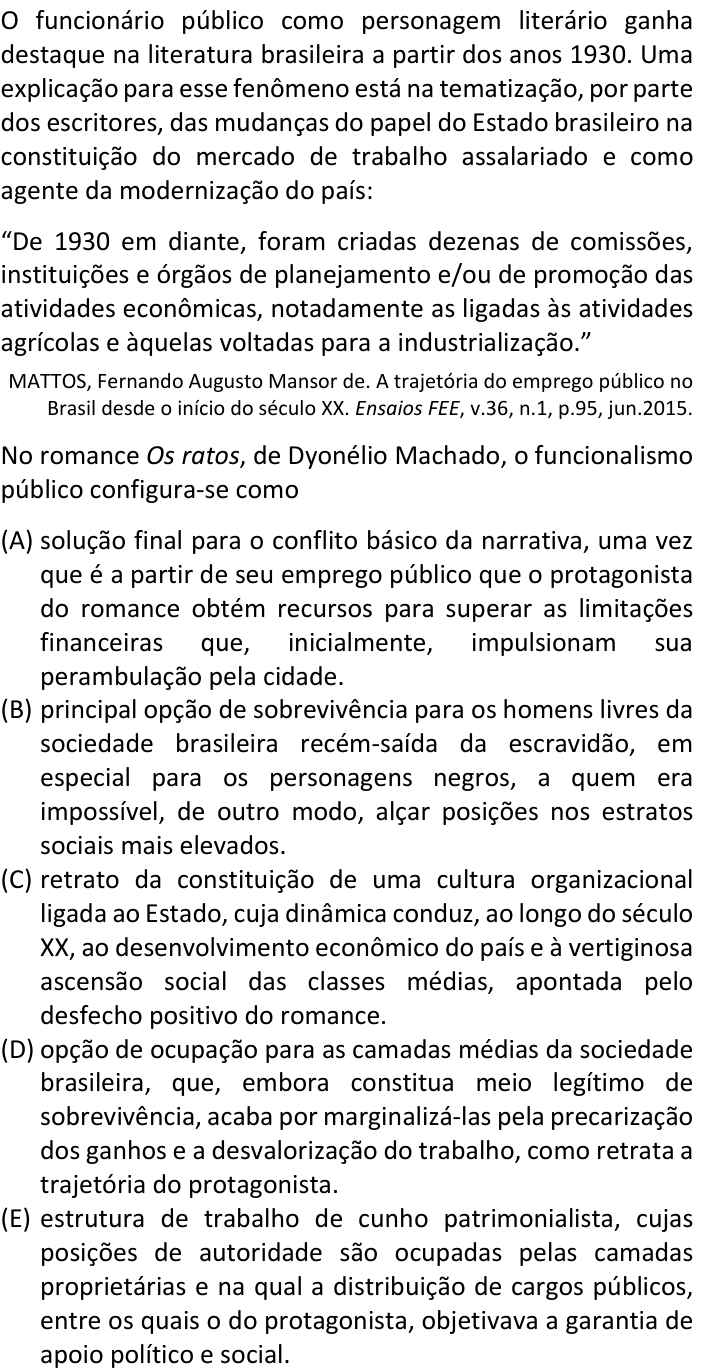 Questão 83 no caderno V1 da FUVEST 2025