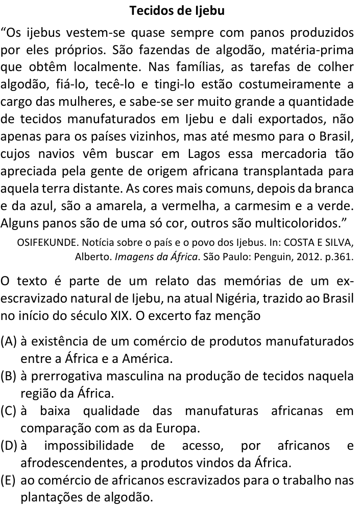 Questão 87 no caderno V1 da FUVEST 2025