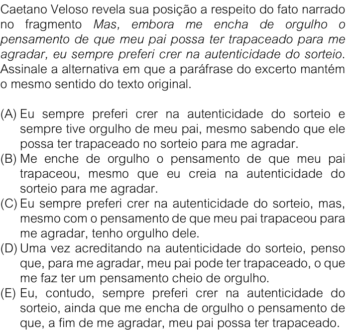 Questão 1 no caderno V1 da FUVEST 2026