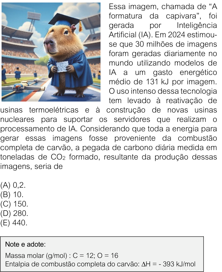 Questão 28 no caderno V1 da FUVEST 2026