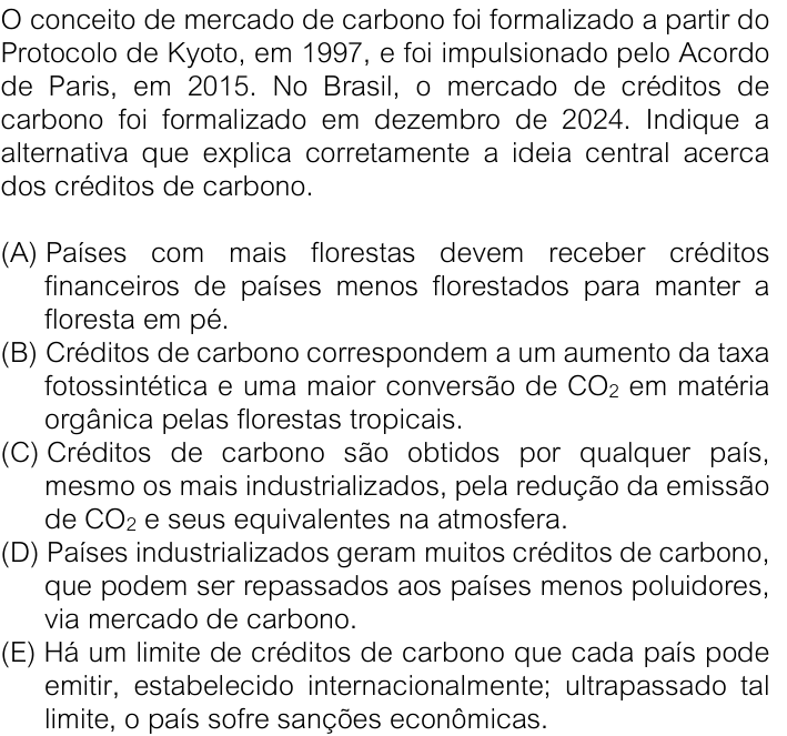 Questão 29 no caderno V1 da FUVEST 2026