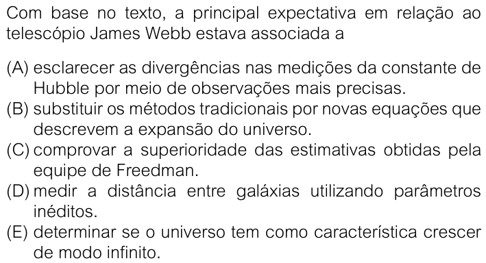 Questão 58 no caderno V1 da FUVEST 2026