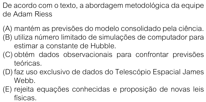 Questão 59 no caderno V1 da FUVEST 2026