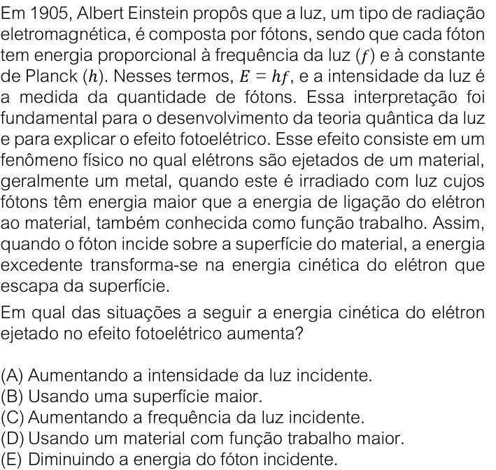 Questão 61 no caderno V1 da FUVEST 2026