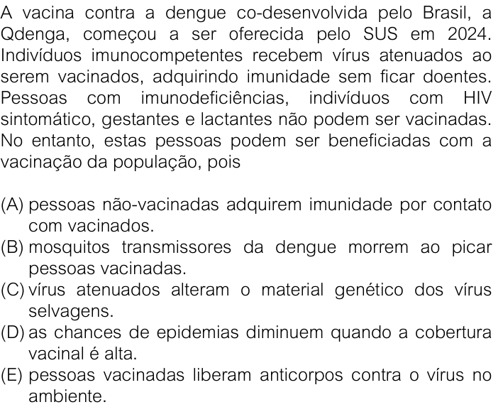 Questão 65 no caderno V1 da FUVEST 2026
