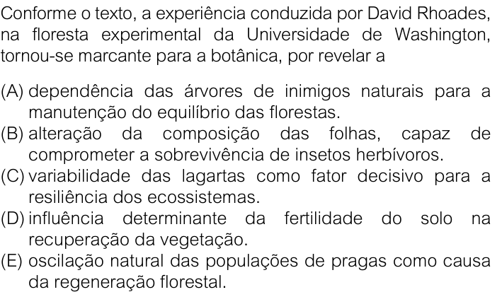 Questão 79 no caderno V1 da FUVEST 2026