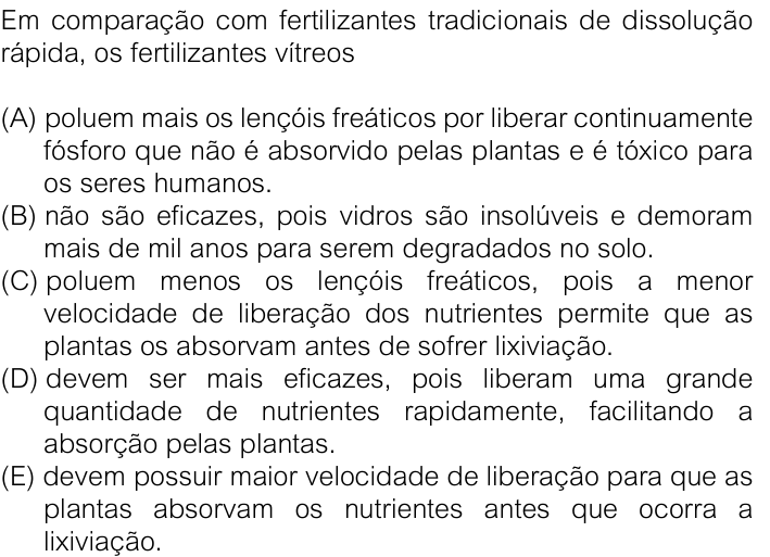 Questão 82 no caderno V1 da FUVEST 2026