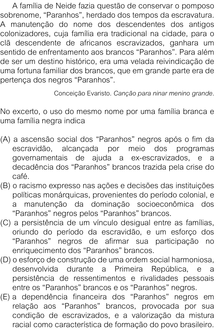 Questão 89 no caderno V1 da FUVEST 2026
