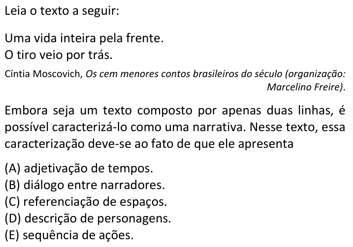 Questão 38 no caderno  da FUVEST 2024