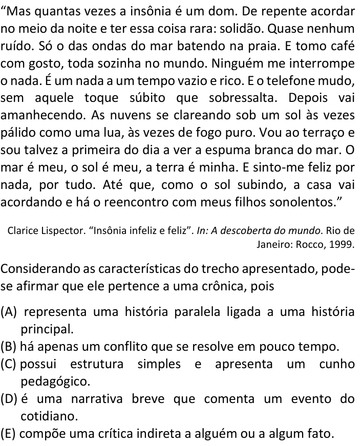 Questão 39 no caderno  da FUVEST 2024