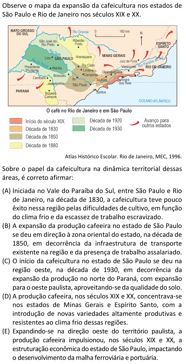 Questão 46 no caderno  da FUVEST 2024
