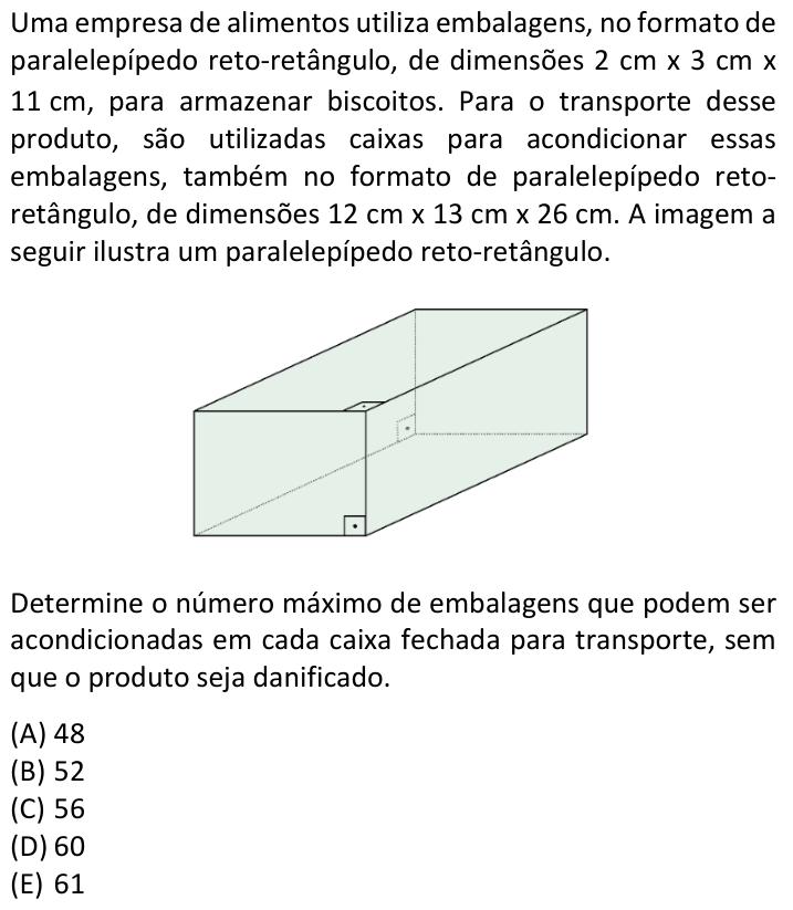 Questão 48 no caderno  da FUVEST 2024