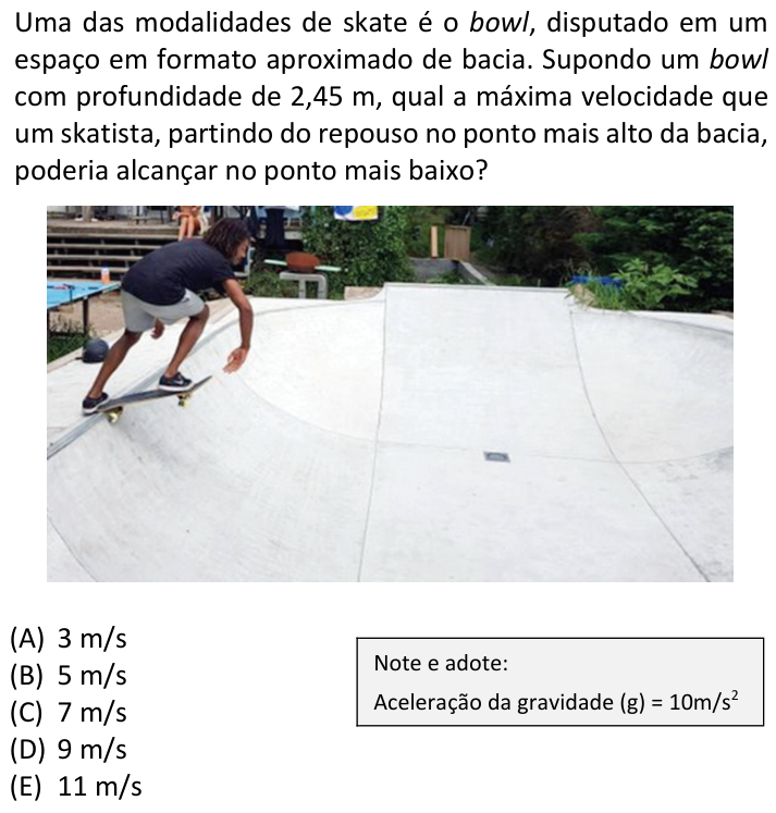 Questão 51 no caderno  da FUVEST 2024