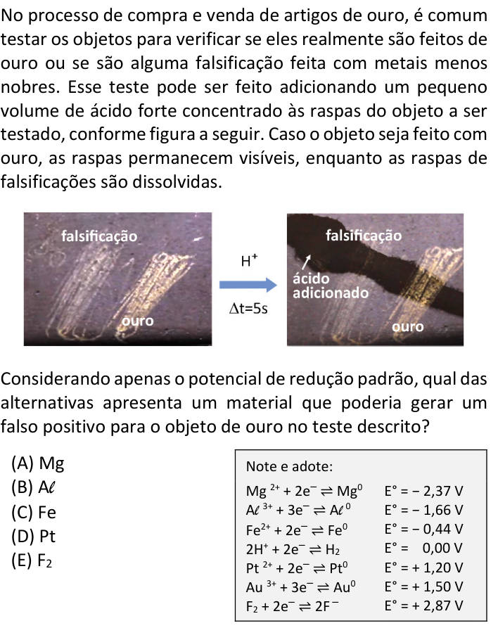 Questão 58 no caderno  da FUVEST 2024